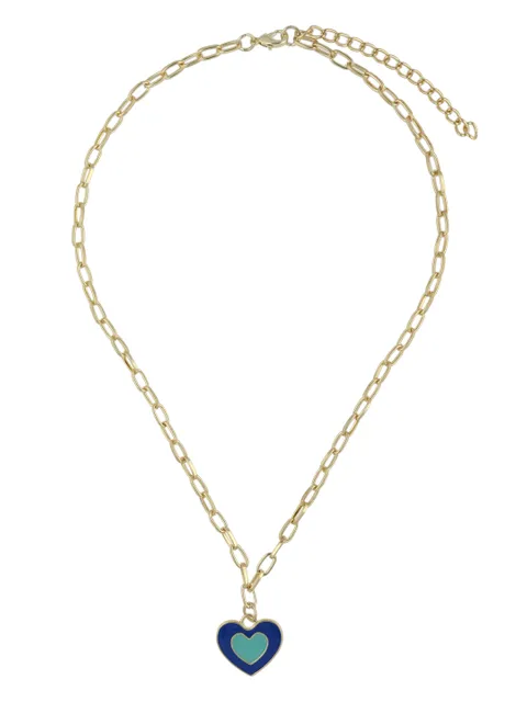 Western Pendant with Chain in Gold finish - CNB24164