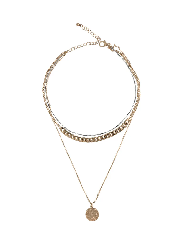 Western Necklace in Gold finish - CNB24250