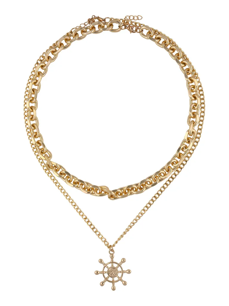 Western Necklace in Gold finish - CNB24252