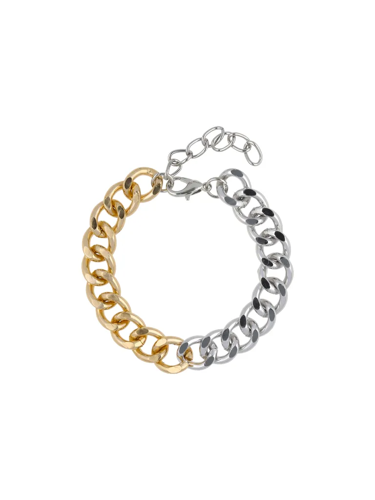 Western Loose / Link Bracelet in Two Tone finish - CNB24411