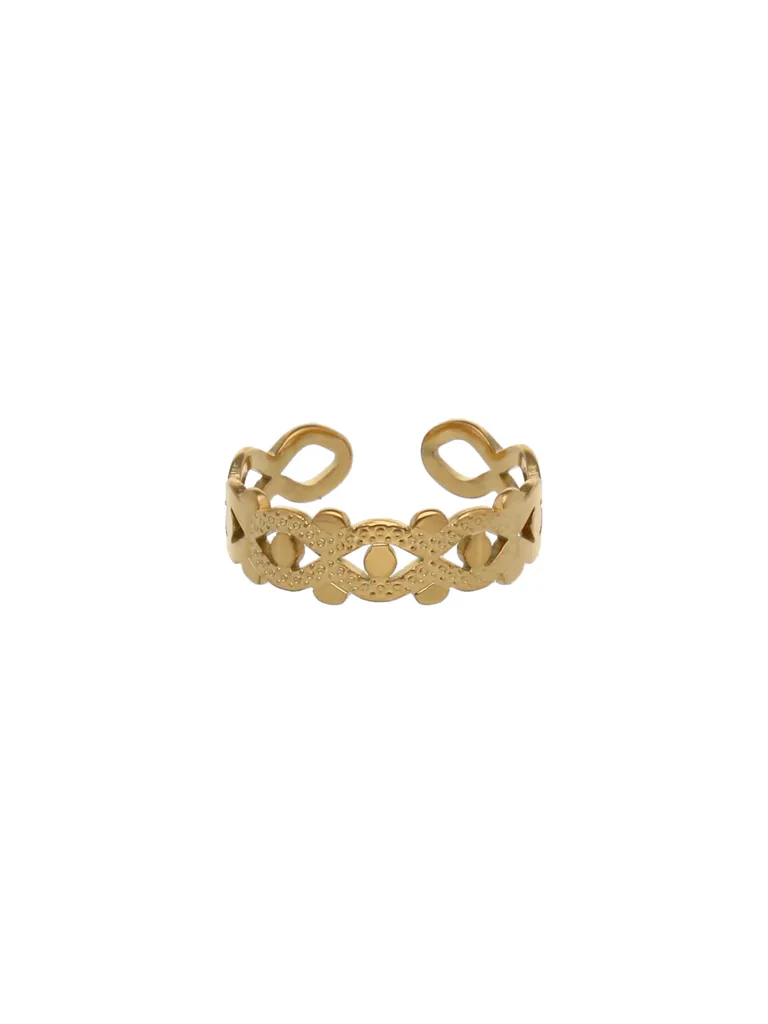 Western Finger Ring in Gold finish - CNB24513