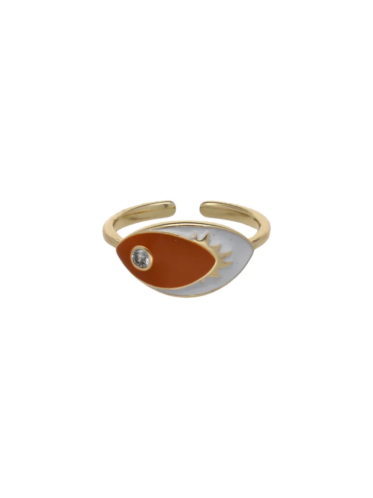 Evil Eye Finger Ring in Gold finish - CNB24523