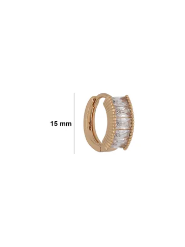 AD / CZ Bali / Hoops in Gold finish - CNB24594