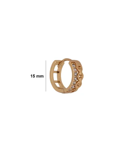 AD / CZ Bali / Hoops in Gold finish - CNB24607
