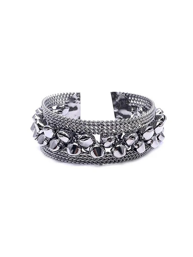 Kada Bracelet in Oxidised Silver finish - K22