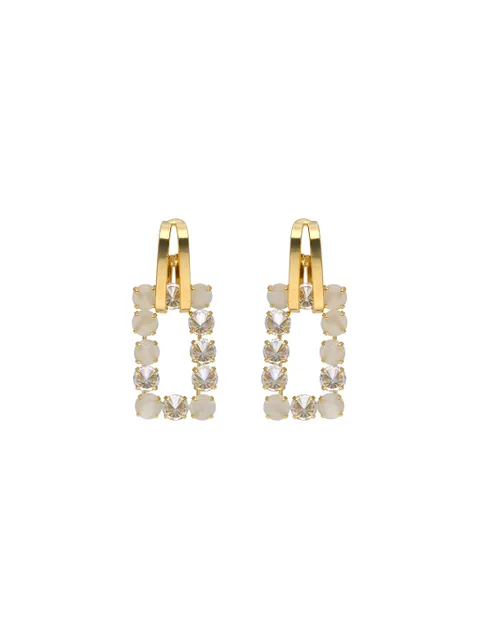 AD / CZ Dangler Earrings in Gold finish - CNB24936