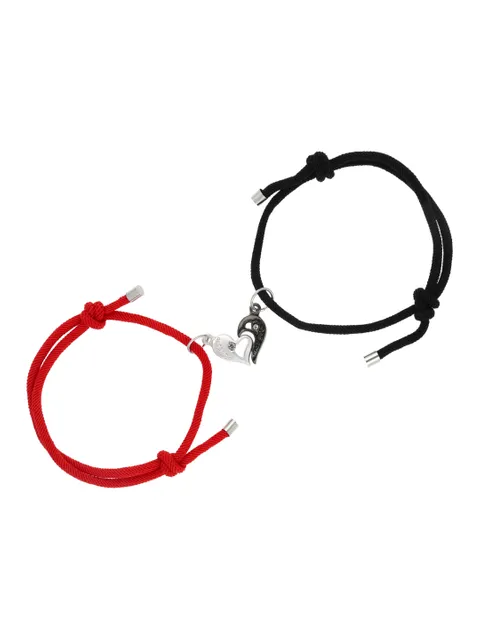 Couple Magnetic Bracelet in Two Tone finish - CNB26534