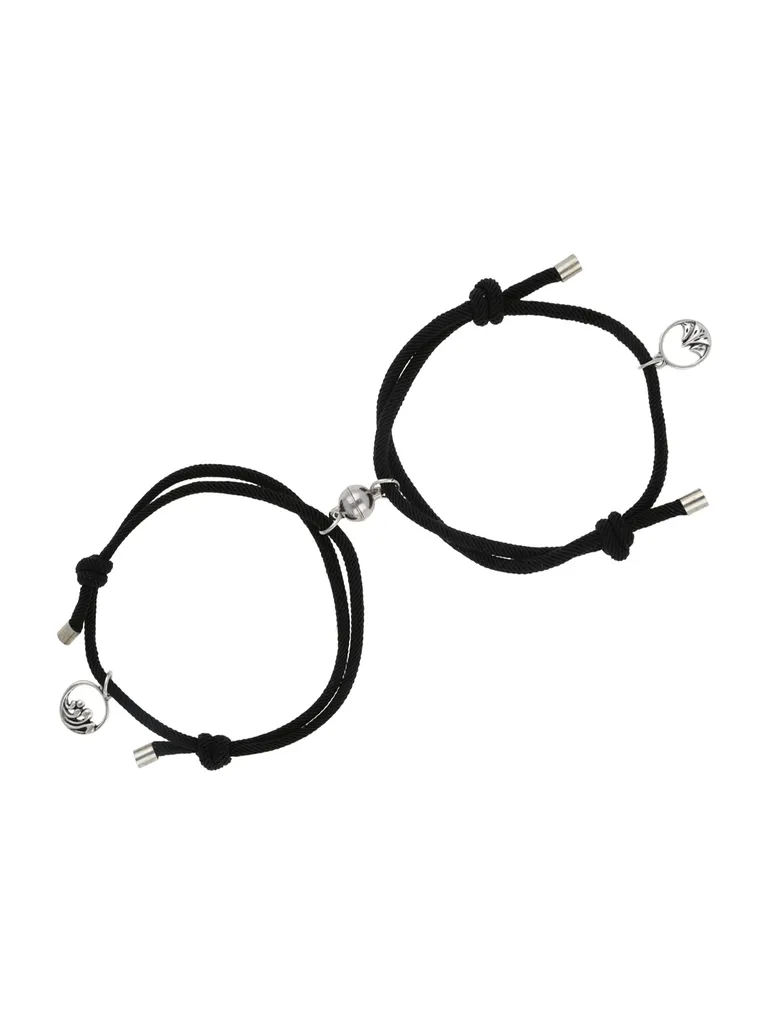 Couple Magnetic Bracelet in Rhodium finish - CNB26539
