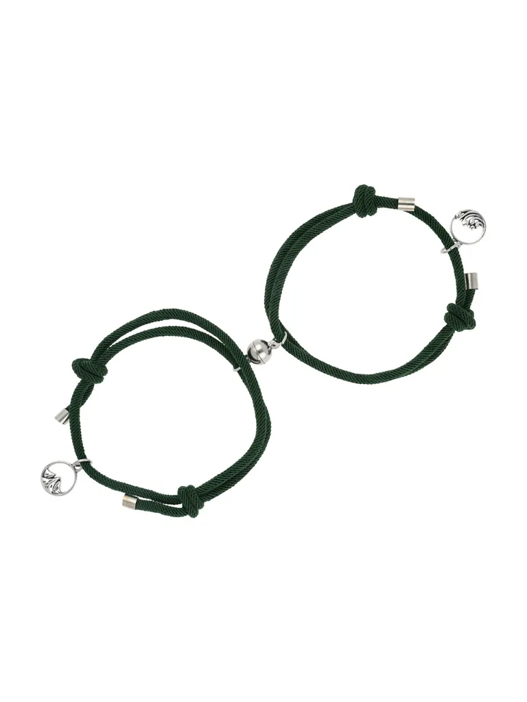 Couple Magnetic Bracelet in Rhodium finish - CNB26545