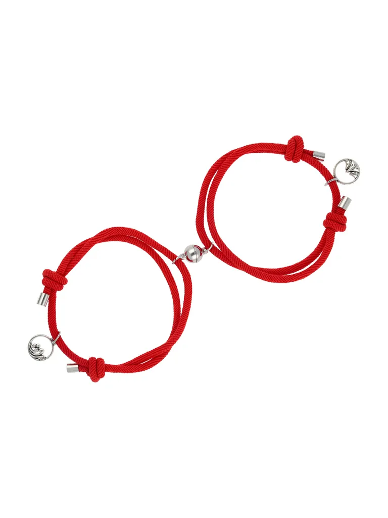 Couple Magnetic Bracelet in Rhodium finish - CNB26546