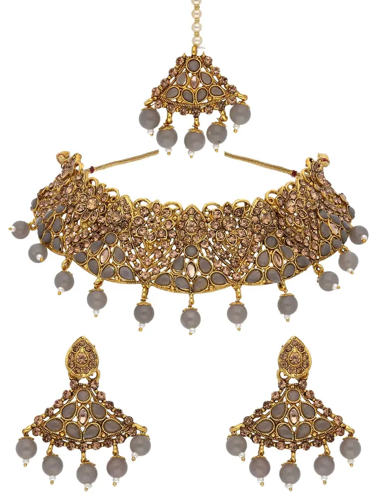 Traditional Necklace Set in Gold finish - STU5210