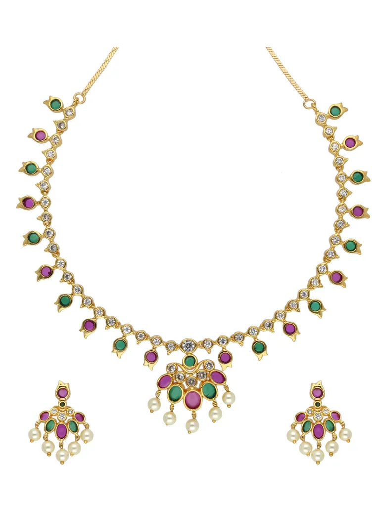 Antique Necklace Set in Gold finish - ABN5