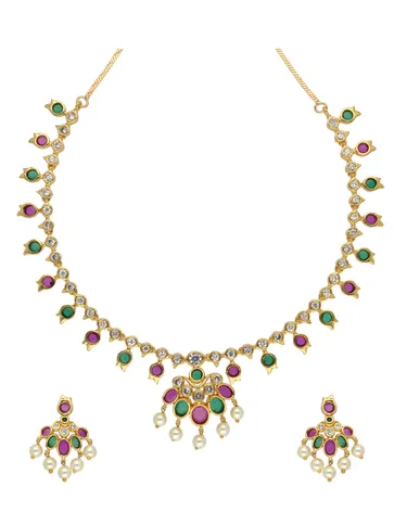 Antique Necklace Set in Gold finish - ABN5