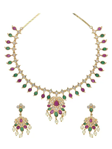 Antique Necklace Set in Gold finish - ABN7