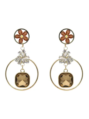 Western Dangler Earrings in Gold finish - CNB26280