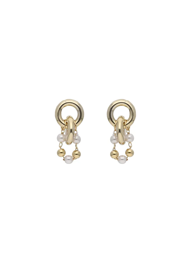 Western Dangler Earrings in Gold finish - CNB26874