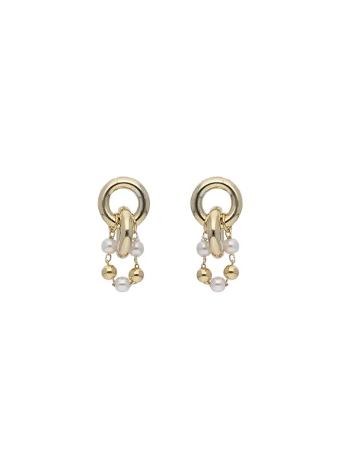 Western Dangler Earrings in Gold finish - CNB26874