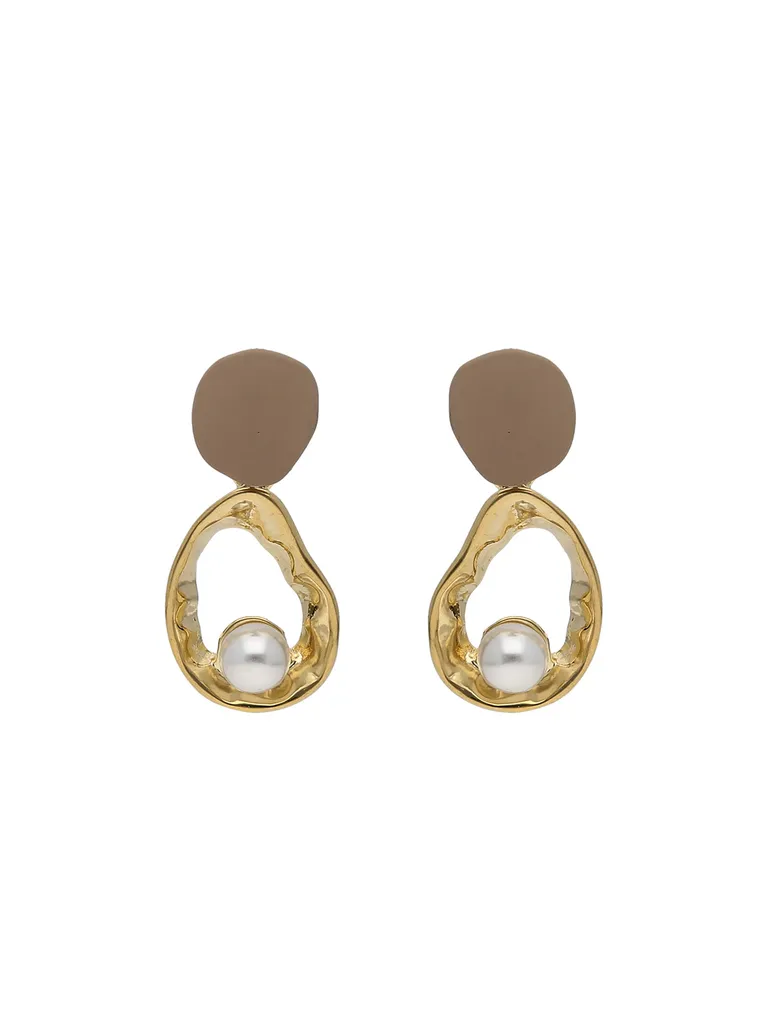 Western Dangler Earrings in Gold finish - CNB26885