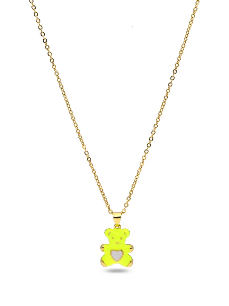 Western Pendant with Chain in Gold finish - CNB27912