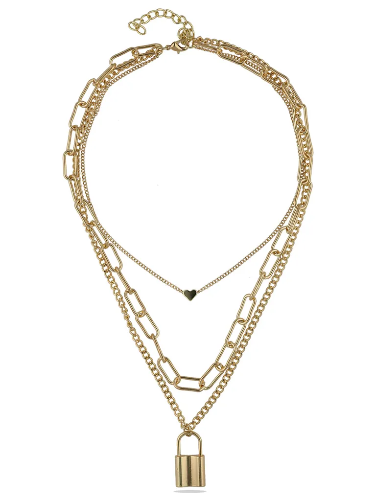 Western Necklace in Gold finish - CNB28036