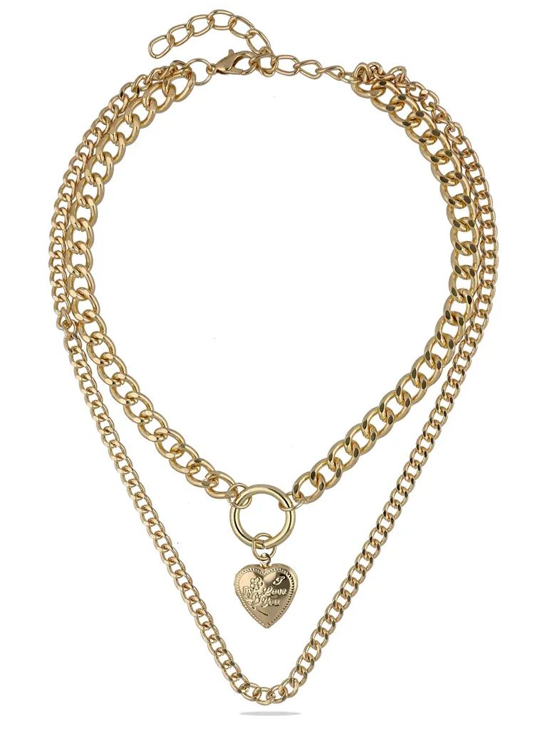 Western Necklace in Gold finish - CNB28035