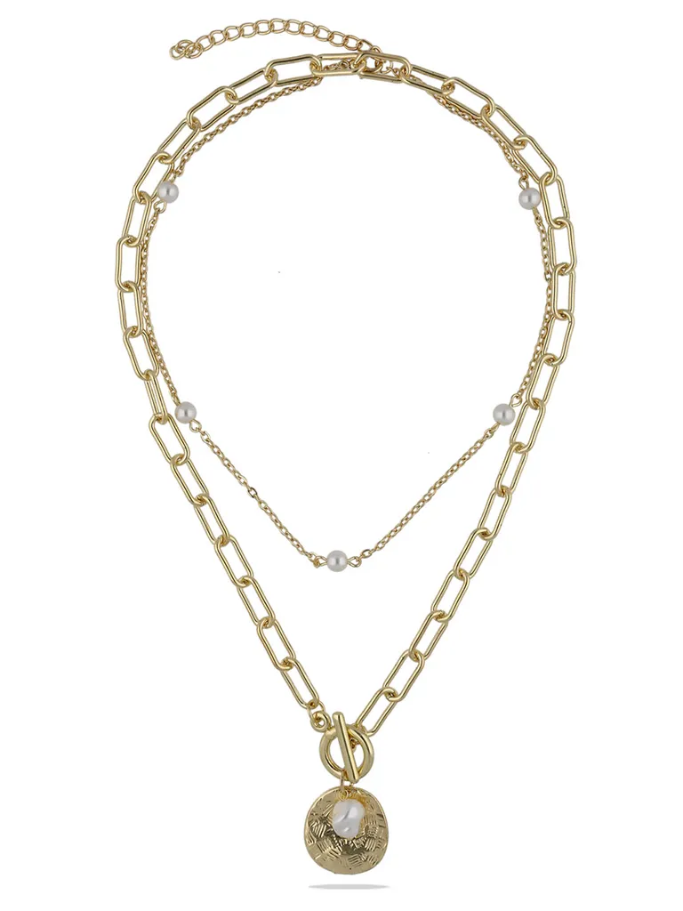 Western Necklace in Gold finish - CNB28058
