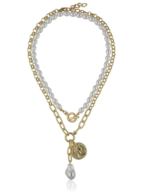 Western Necklace in Gold finish - CNB28067
