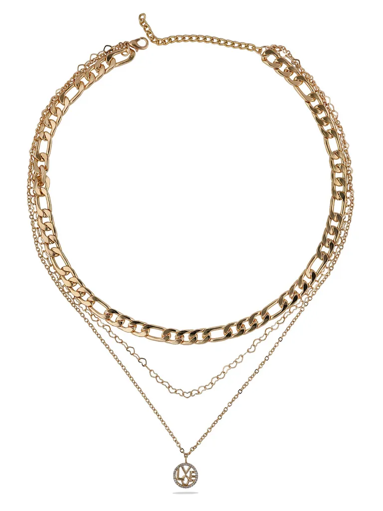 Western Necklace in Gold finish - CNB28087