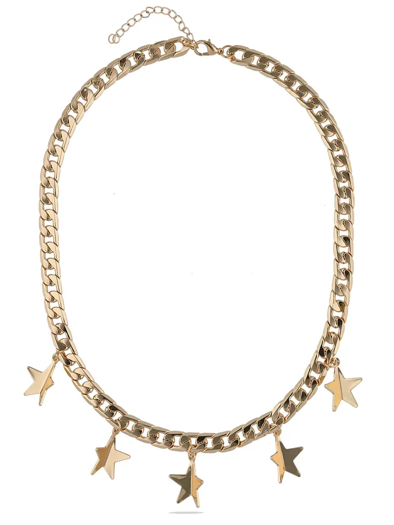 Western Necklace in Gold finish - CNB28086