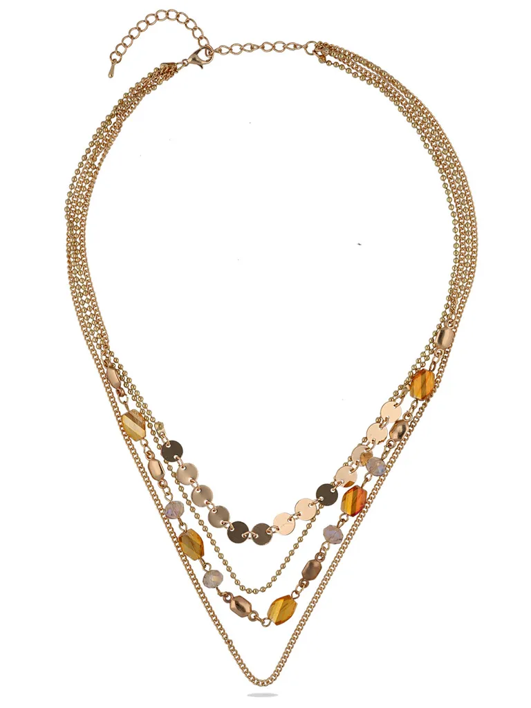 Western Necklace in Gold finish - CNB28107