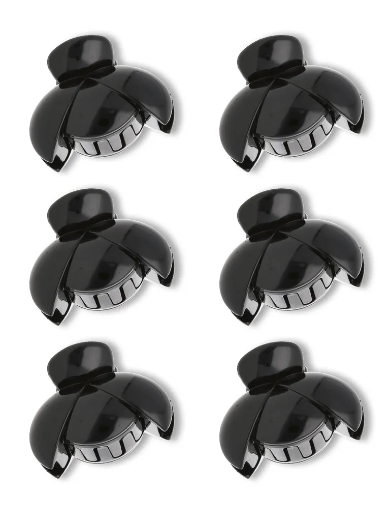 Plain Butterfly Clip in Glossy Black finish - TAL2104_14