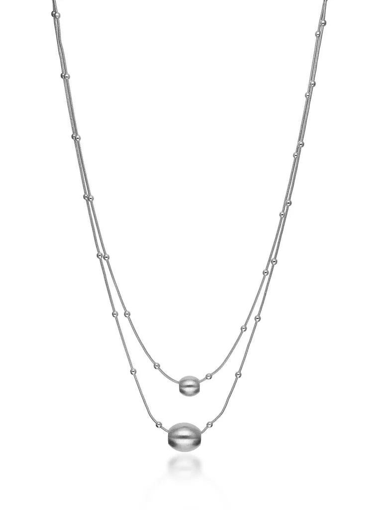 Western Necklace in Rhodium finish - CNB27705
