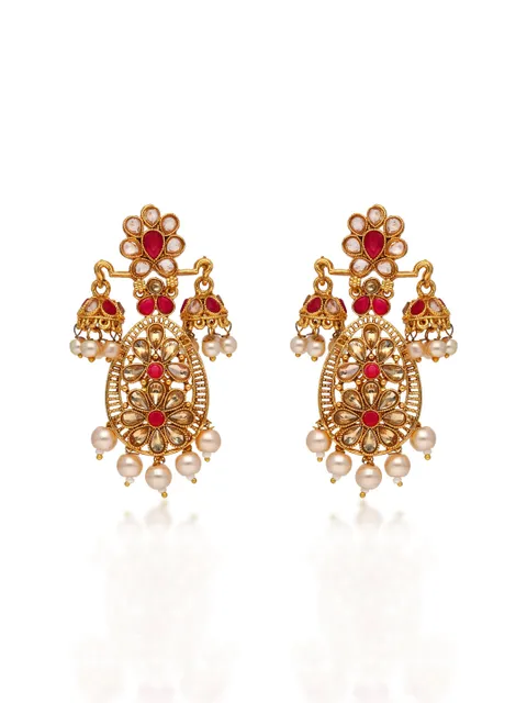 Traditional Jhumka Earrings in Gold finish - E1827