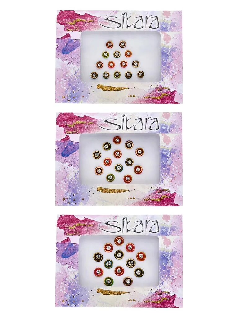 Traditional Bindis in Assorted color - BAR00135