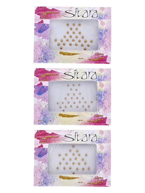 Traditional Bindis in LCT/Champagne color - JRD00402