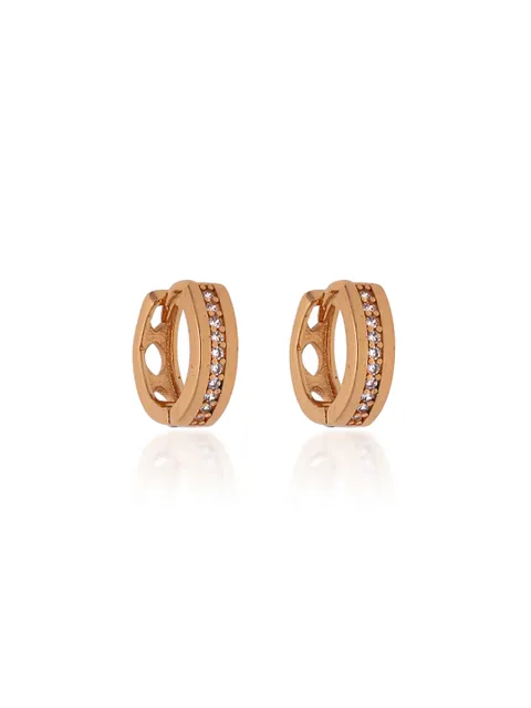 AD / CZ Bali type Earrings in Gold finish - CNB19133