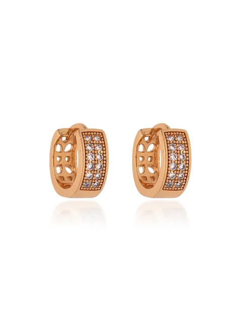 AD / CZ Bali type Earrings in Gold finish - CNB19136