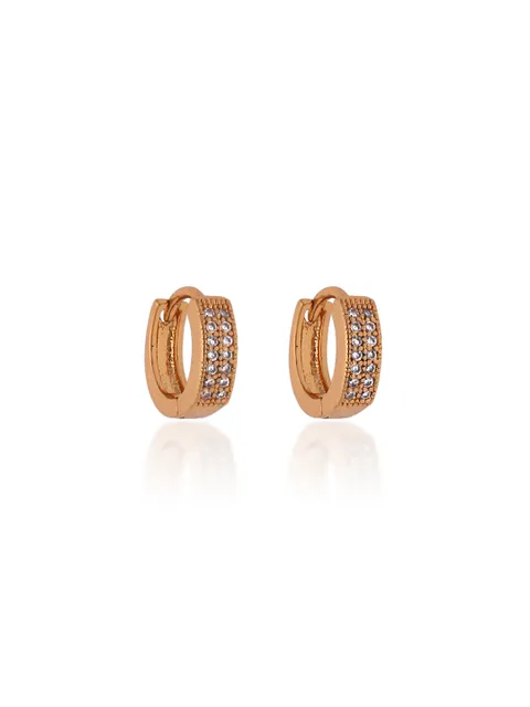 AD / CZ Bali type Earrings in Gold finish - CNB19140
