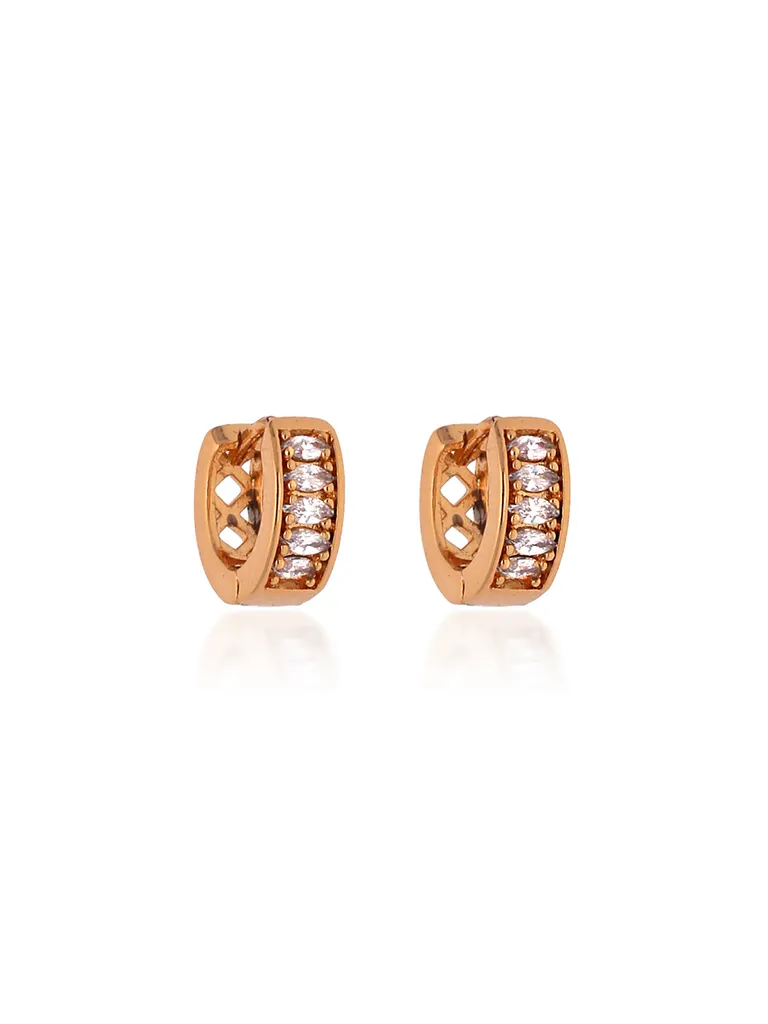 AD / CZ Bali type Earrings in Gold finish - CNB19141