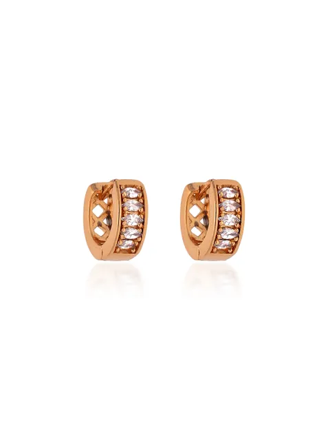 AD / CZ Bali type Earrings in Gold finish - CNB19141
