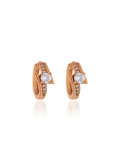 AD / CZ Bali type Earrings in Gold finish - CNB19146