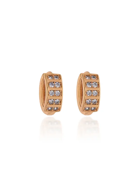 AD / CZ Bali type Earrings in Gold finish - CNB19150