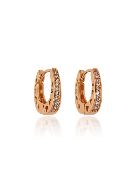 AD / CZ Bali type Earrings in Gold finish - CNB19153