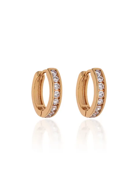 AD / CZ Bali type Earrings in Gold finish - CNB19162