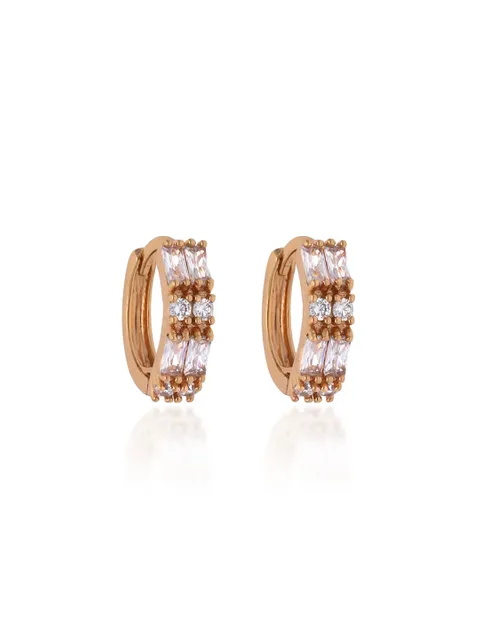 AD / CZ Bali type Earrings in Gold finish - CNB19189
