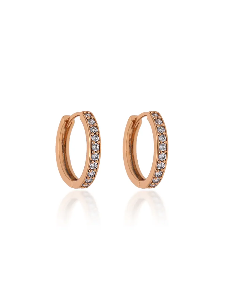 AD / CZ Bali type Earrings in Gold finish - CNB19192