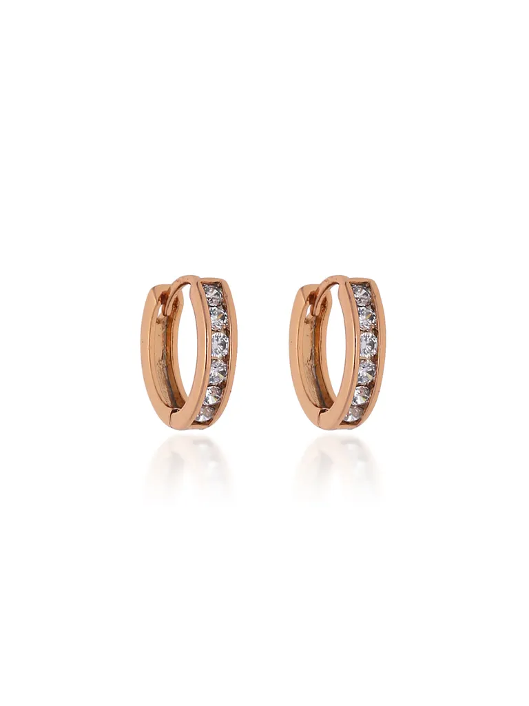 AD / CZ Bali type Earrings in Gold finish - CNB19193