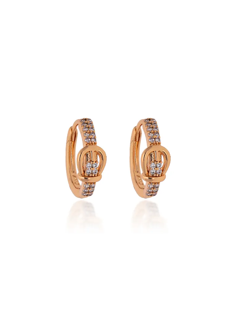 AD / CZ Bali type Earrings in Gold finish - CNB19202