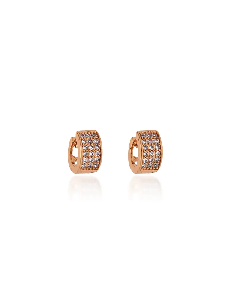 AD / CZ Bali type Earrings in Gold finish - CNB19203