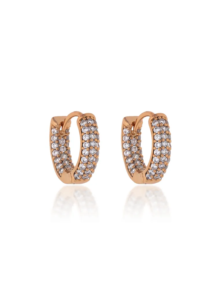 AD / CZ Bali type Earrings in Gold finish - CNB19204